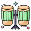 bongo drum, drum beating, music instrument, music equipment, bass drum 