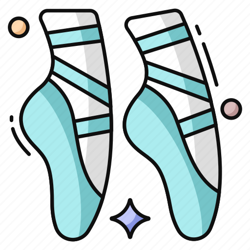 Ballet shoes, boots, footpiece, footgear, footwear icon - Download on Iconfinder