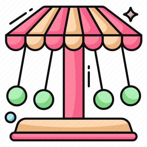 Carousel, swing, entertainment, fun, roundabout icon - Download on Iconfinder