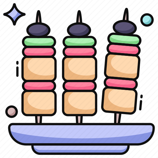 Appetizer, starters, canape, bbq sticks, skewers icon - Download on Iconfinder