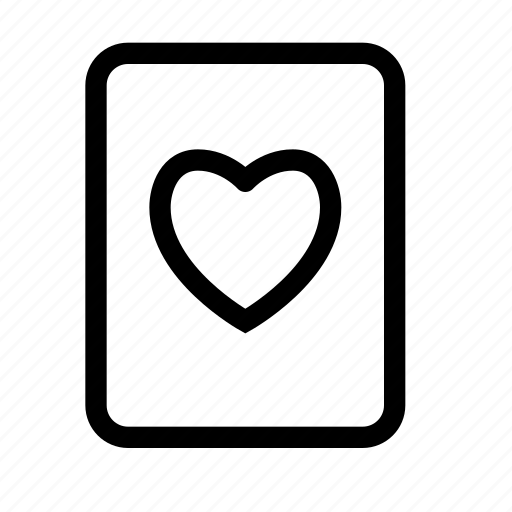 Heart, card, cards, game, poker, play, gamble icon - Download on Iconfinder