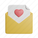 letter, love, front 