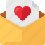 email, envelope, heart, letter, love, mail, valentine 