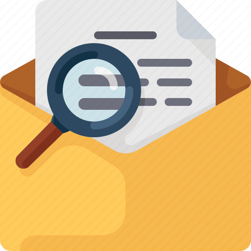 Email, envelope, letter, magnifier, mail, search, zoom icon - Download on Iconfinder