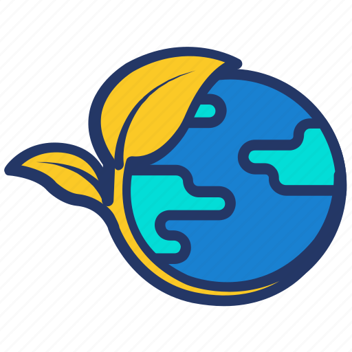 Eco world, ecology, globe, nature icon - Download on Iconfinder