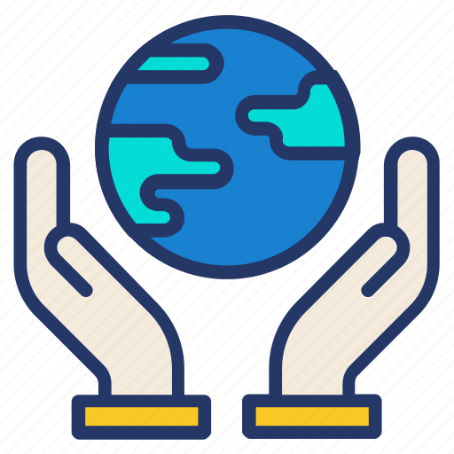 Ecology, globe, hand, nature, world icon - Download on Iconfinder