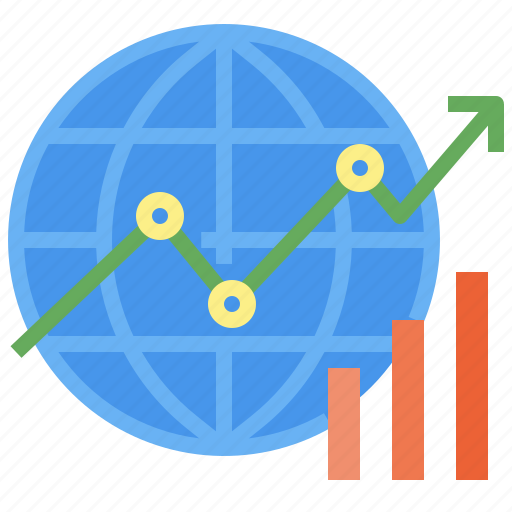 Global, statistics, economics, business, finance, analytics, stats icon - Download on Iconfinder
