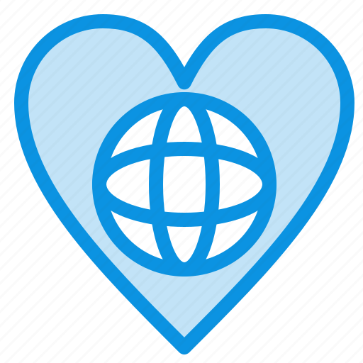Ecology, environment, heart, like, world icon - Download on Iconfinder