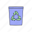 bin, recycle, recycling, trash 