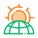 planet, problem, sun, warming icon