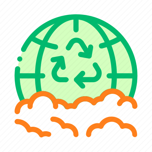 Earth, planet, recycle, trash icon icon - Download on Iconfinder
