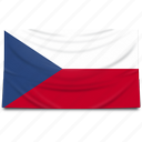 czech, republic, europe, flag