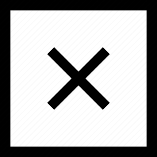 X, square, delete icon - Download on Iconfinder