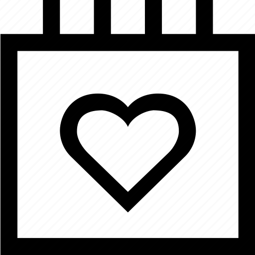 Heart, valentine, calendar, love icon - Download on Iconfinder