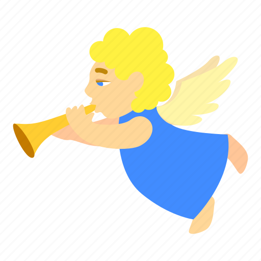 Angel, cartoon, christmas, flute, hand, love, music icon - Download on Iconfinder