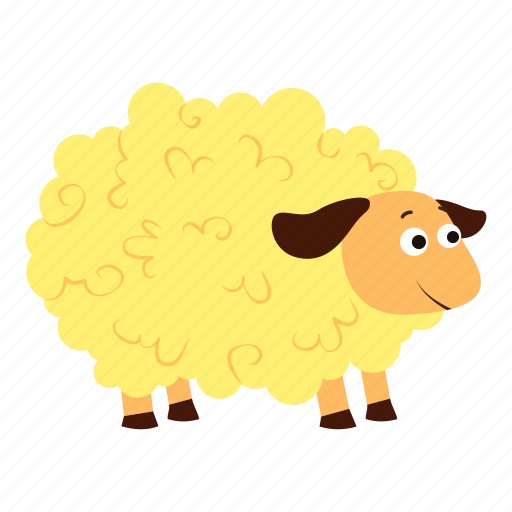 Animal, baby, cartoon, cute, nature, sheep, wool icon - Download on Iconfinder