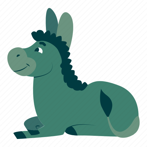 Animal, cartoon, cute, donkey, face, horse, nature icon - Download on Iconfinder