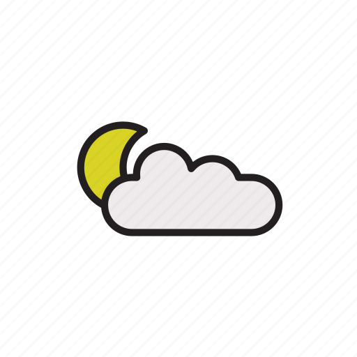 Cloud, forecast, moon, weather icon - Download on Iconfinder