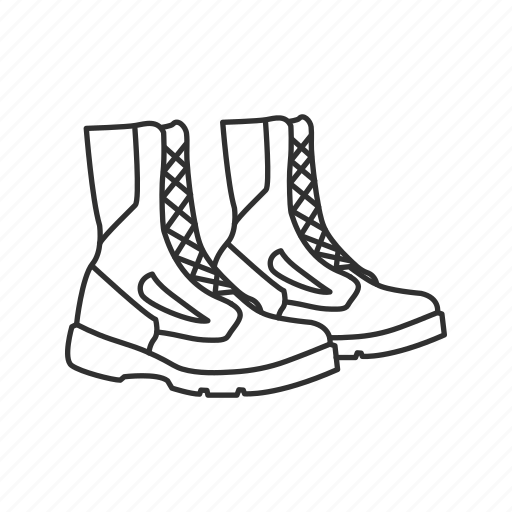 Boots, combat boots, footwear, military, military shoes, shoes, construction boots icon - Download on Iconfinder