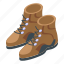 hike, boots, isometric 
