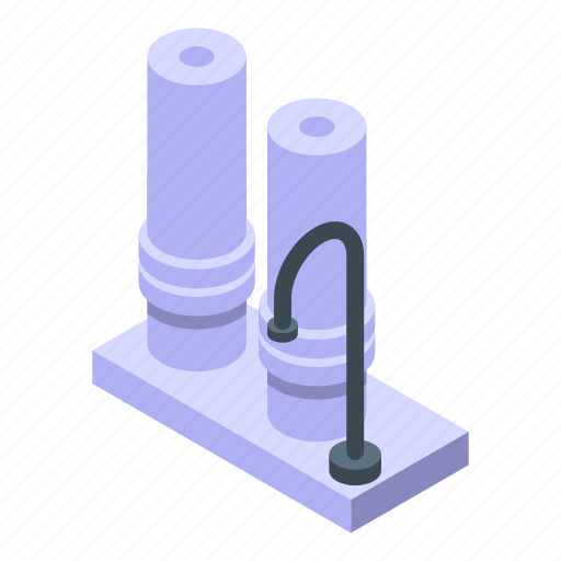Water, tap, purification, isometric icon - Download on Iconfinder