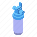 water, purification, cylinder, isometric