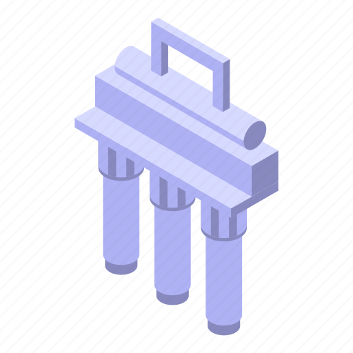 Water, purification, kitchen, isometric icon - Download on Iconfinder
