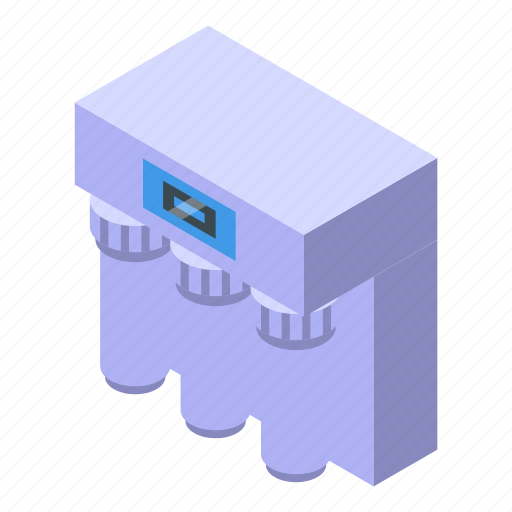 Water, purification, chemical, isometric icon - Download on Iconfinder