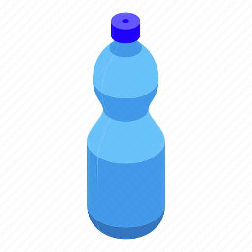 Mineral, water, bottle, isometric icon - Download on Iconfinder