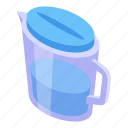water, purification, jug, isometric