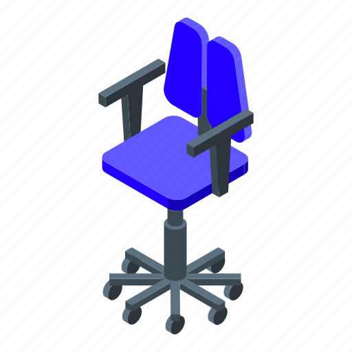 Ergonomic, kid, chair, isometric icon - Download on Iconfinder