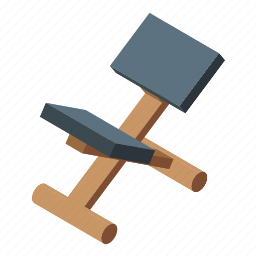 Ergonomic, relax, chair, isometric icon - Download on Iconfinder