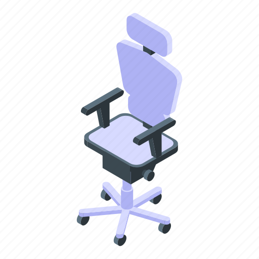 Ergonomic, gaming, chair, isometric icon - Download on Iconfinder