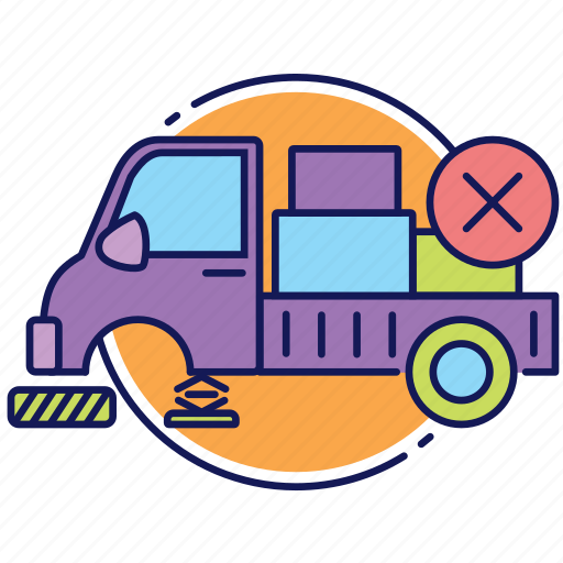 Canceled order, delivery, error in delivery, lorry, order, transport, truck icon - Download on Iconfinder