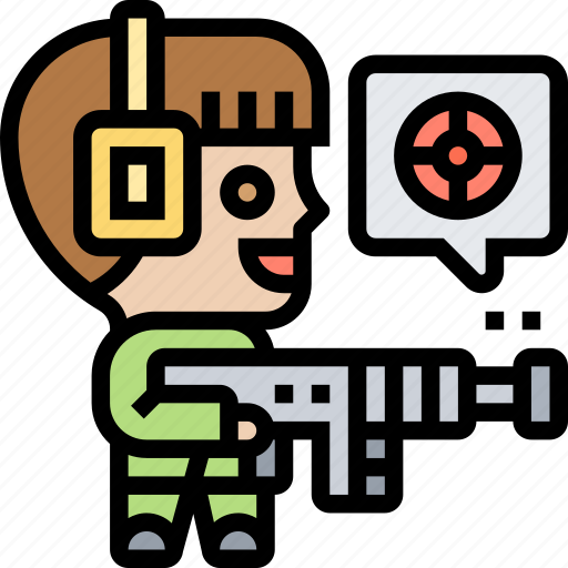 Shooter, aim, target, attack, fight icon - Download on Iconfinder