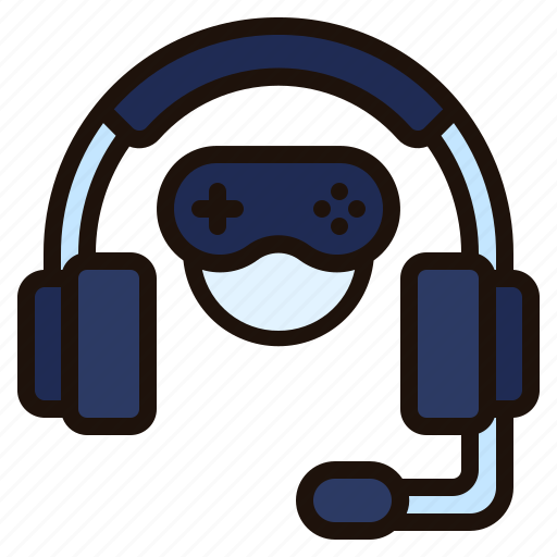 Gaming, headset, headphone, microphone, esports, support, communication icon - Download on Iconfinder