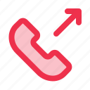 outgoing, call, phone, ui, communications, interface, telephone