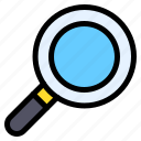 glass, loupe, magnifying, search, scan