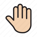 block, gesture, hand, sign, stop