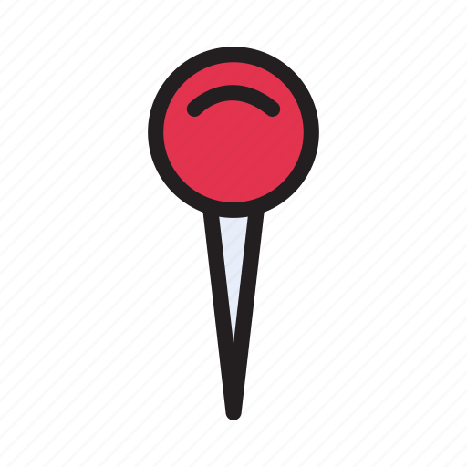 Attach, pin, pushpin, stationary, thumbtack icon - Download on Iconfinder