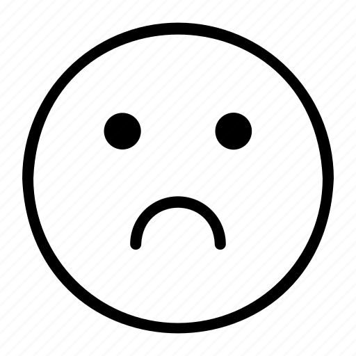 Unhappy, sad, smile, emoji, smileys icon - Download on Iconfinder