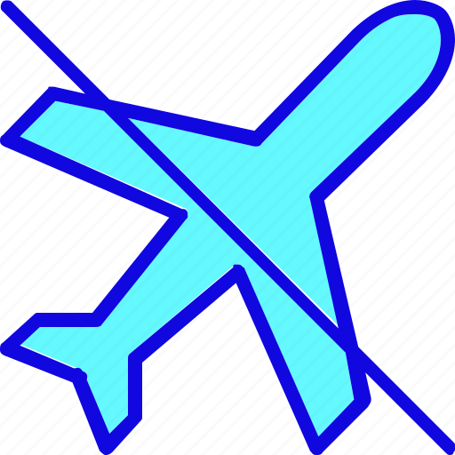 Airplane, fly, plane, prohibition, transport, transportation, vehicle icon - Download on Iconfinder