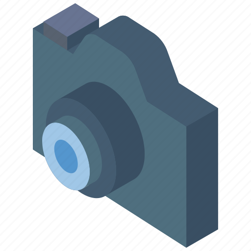 Camera, essentials, iso, isometric icon - Download on Iconfinder