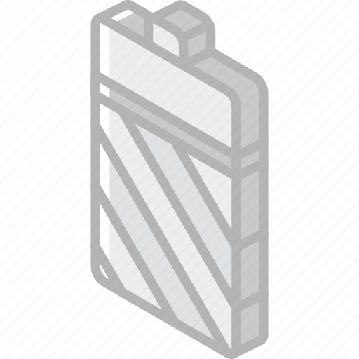 Battery, essentials, iso, isometric icon - Download on Iconfinder