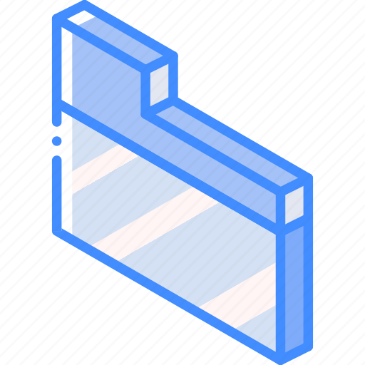 Essentials, folder, iso, isometric icon - Download on Iconfinder