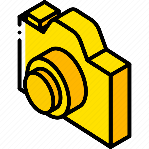 Camera, essentials, iso, isometric icon - Download on Iconfinder