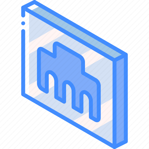 Essentials, ethernet, iso, isometric icon - Download on Iconfinder