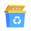 trash, trash bin, dustbin, garbage can, recycle bin 