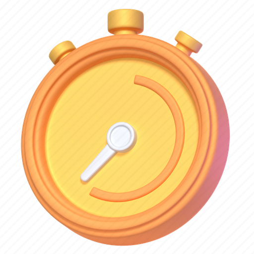 Stopwatch, timer, chronometer, countdown, timekeeper, 3d icon - Download on Iconfinder