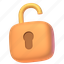 unlock, open lock, relock, unprotected, padlock 